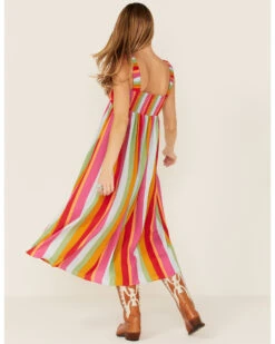 Show Me Your Mumu Women's Multi Fling Midi Dress -Cowgirl Drape Sales 2000360787 900 P4