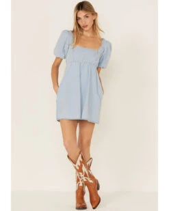 Show Me Your Mumu Women's Smitten Babydoll Denim Dress