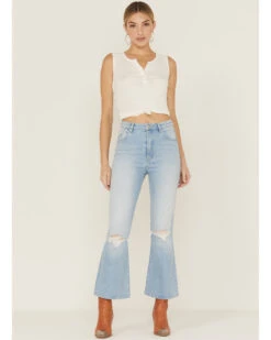 Rolla's Women's Dusters Bluebird Crop Bootcut Jeans 6 Rolla's Women's Dusters Bluebird Crop Bootcut Jeans -Cowgirl Drape Sales 2000362514 400 P1