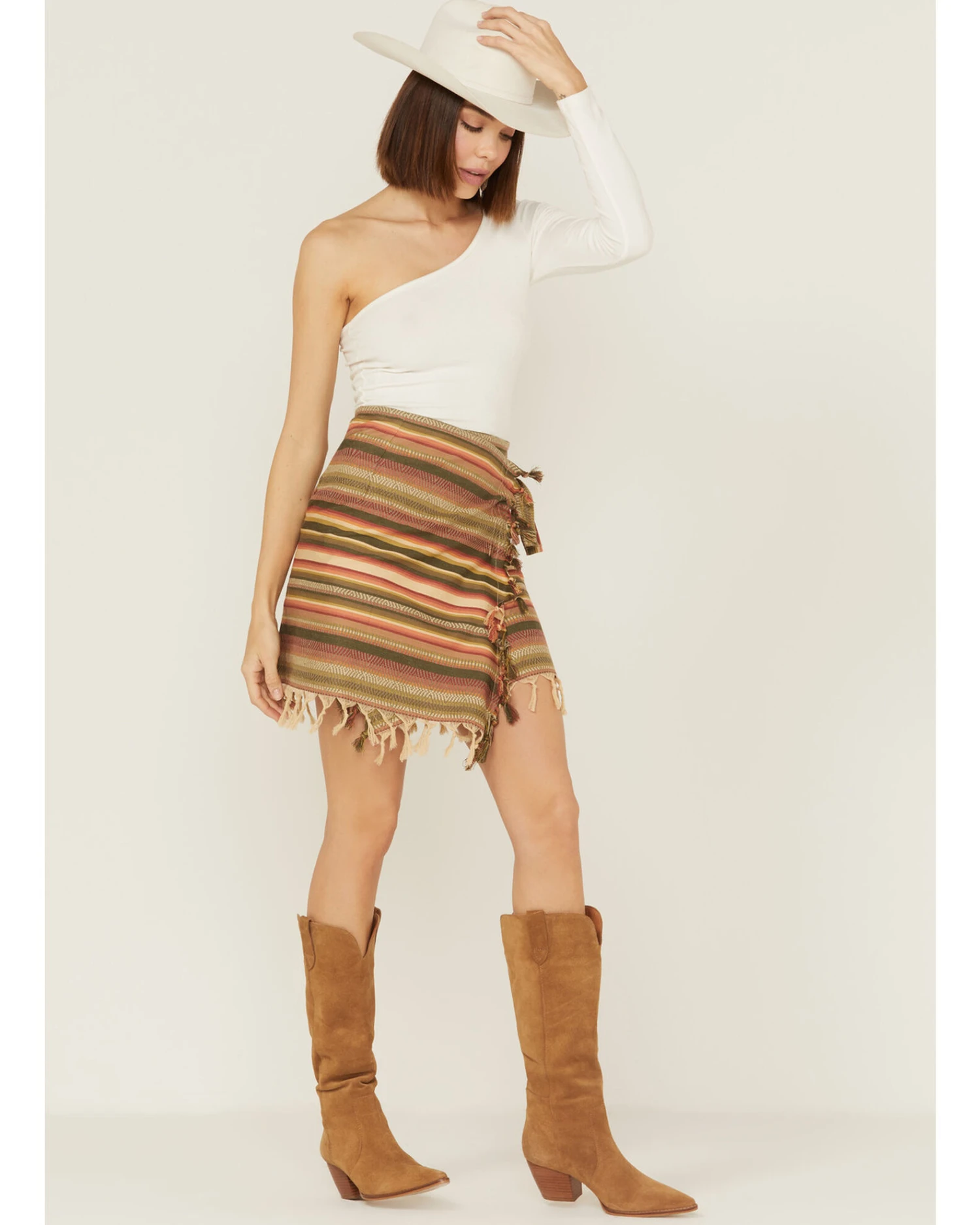 Tasha Polizzi Women's Monument Valley Serape Wrap Fringe Skirt 3 Tasha Polizzi Women's Monument Valley Serape Wrap Fringe Skirt - Image 3