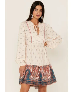 Band Of The Free Women's Ayla Long Sleeve Dress 5 Band Of The Free Women's Ayla Long Sleeve Dress -Cowgirl Drape Sales 2000363411 110 P1