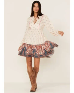 Band Of The Free Women's Ayla Long Sleeve Dress 7 Band Of The Free Women's Ayla Long Sleeve Dress -Cowgirl Drape Sales 2000363411 110 P2