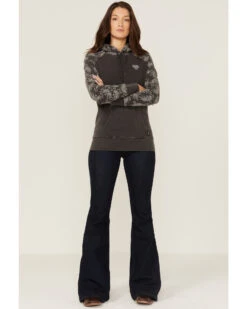 Hooey Women's Rope Like A Girl Bandana Print Pullover Hoodie Sweatshirt 5 Hooey Women's Rope Like A Girl Bandana Print Pullover Hoodie Sweatshirt -Cowgirl Drape Sales 2000363502 022 P2