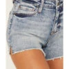 Idyllwind Women's Medium Wash Super High Risin' Raw Hem Shorts