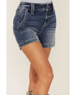 Miss Me Women's Sailor Flap Pocket Denim Jean Shorts 7 Miss Me Women's Sailor Flap Pocket Denim Jean Shorts -Cowgirl Drape Sales 2000364473 400 P4