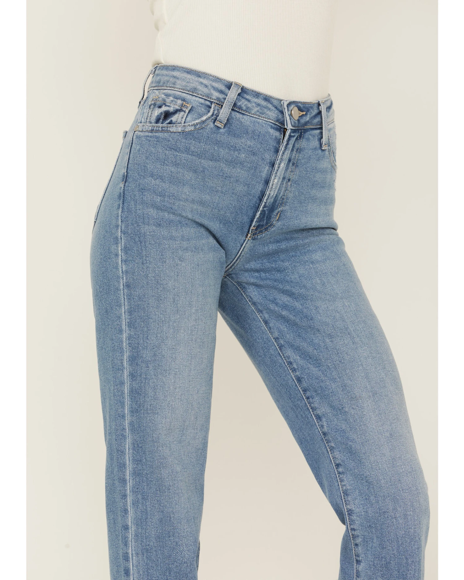 Just Black Denim Women's Vintage Straight Denim Jeans 2 Just Black Denim Women's Vintage Straight Denim Jeans - Image 2