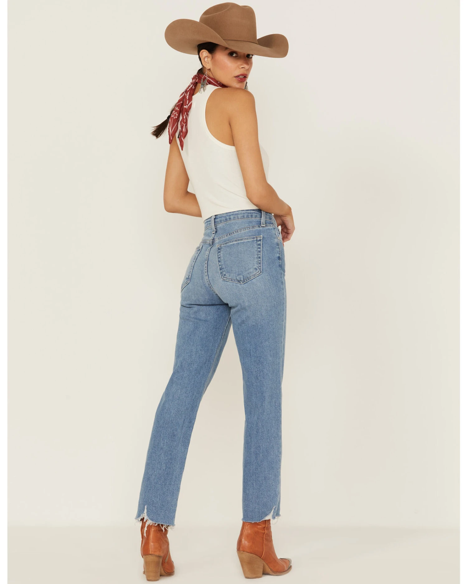 Just Black Denim Women's Vintage Straight Denim Jeans 3 Just Black Denim Women's Vintage Straight Denim Jeans - Image 3