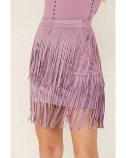 Idyllwind Women's Fringe Faux Suede Skirt -Cowgirl Drape Sales 2000367319 570 P2