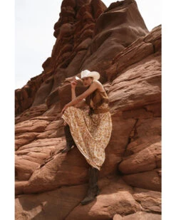 Patrons Of Peace Women's Del Mar Sleeveless Maxi Dress 8 Patrons Of Peace Women's Del Mar Sleeveless Maxi Dress -Cowgirl Drape Sales 2000368244 702 P1