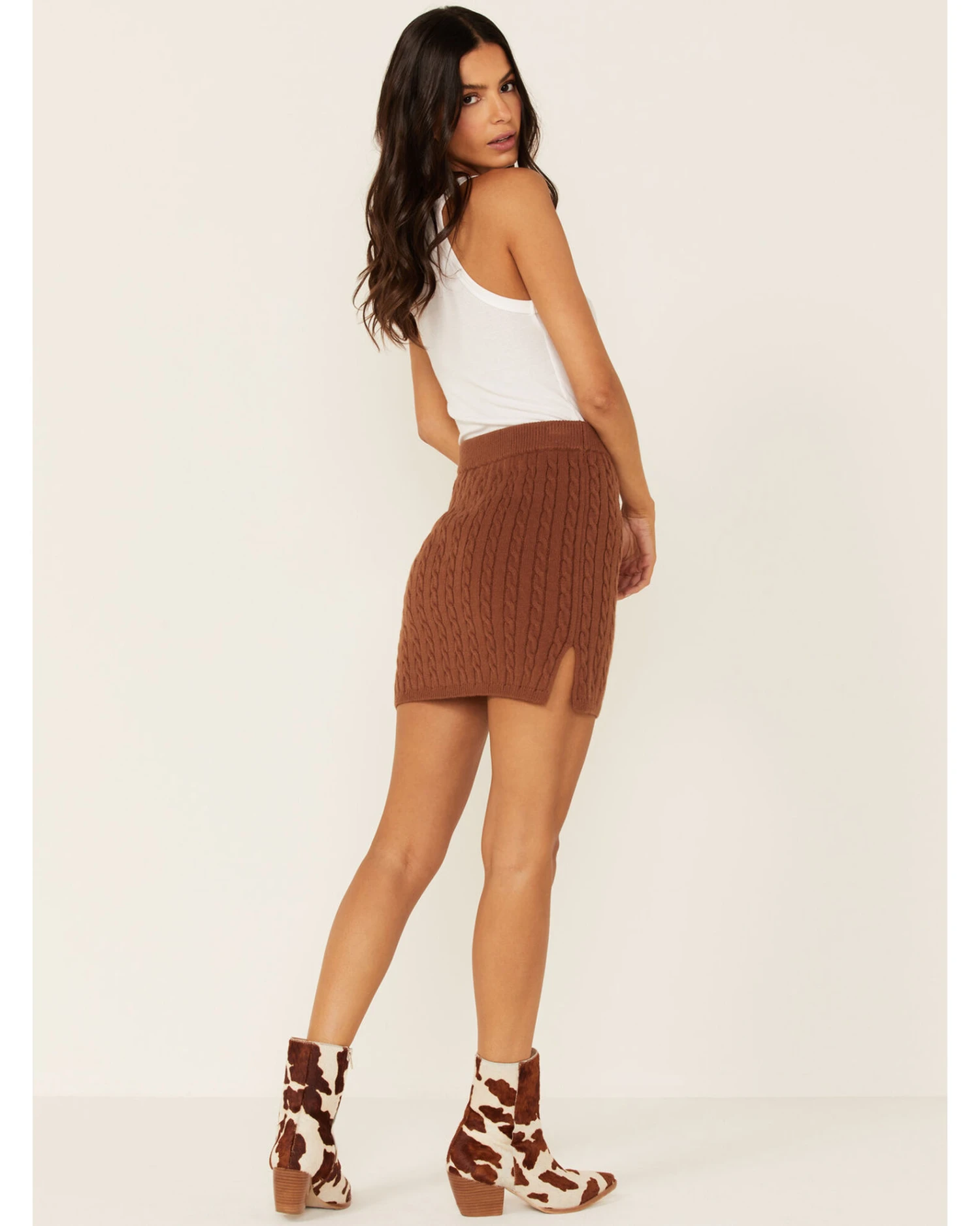 Callahan Women's Cable Knit Genny Mini Skirt 2 Callahan Women's Cable Knit Genny Mini Skirt - Image 2