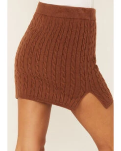 Callahan Women's Cable Knit Genny Mini Skirt 7 Callahan Women's Cable Knit Genny Mini Skirt -Cowgirl Drape Sales 2000368492 200 P4