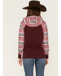Hooey Women's Serape Stripe Contrast Print Savannah Hoodie -Cowgirl Drape Sales 2000369090 642 P4