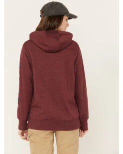 Ariat Women's Rebar Logo Sleeve Graphic Work Hooded Sweatshirt -Cowgirl Drape Sales 2000372132 603 P4