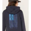 Ariat Women's Rebar Southwestern Flag Graphic Hooded Work Sweatshirt