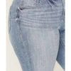Ariat Women's R.E.A.L. Light Wash Mid Rise Regina Flare Jeans - Plus