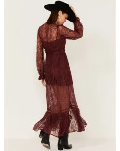 Shyanne Women's Floral Lace Duster Dress 7 Shyanne Women's Floral Lace Duster Dress -Cowgirl Drape Sales 2000373015 646 P4