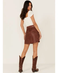 Idyllwind Women's Western Belt Leather Mini Skirt 6 Idyllwind Women's Western Belt Leather Mini Skirt -Cowgirl Drape Sales 2000374274 213 P3