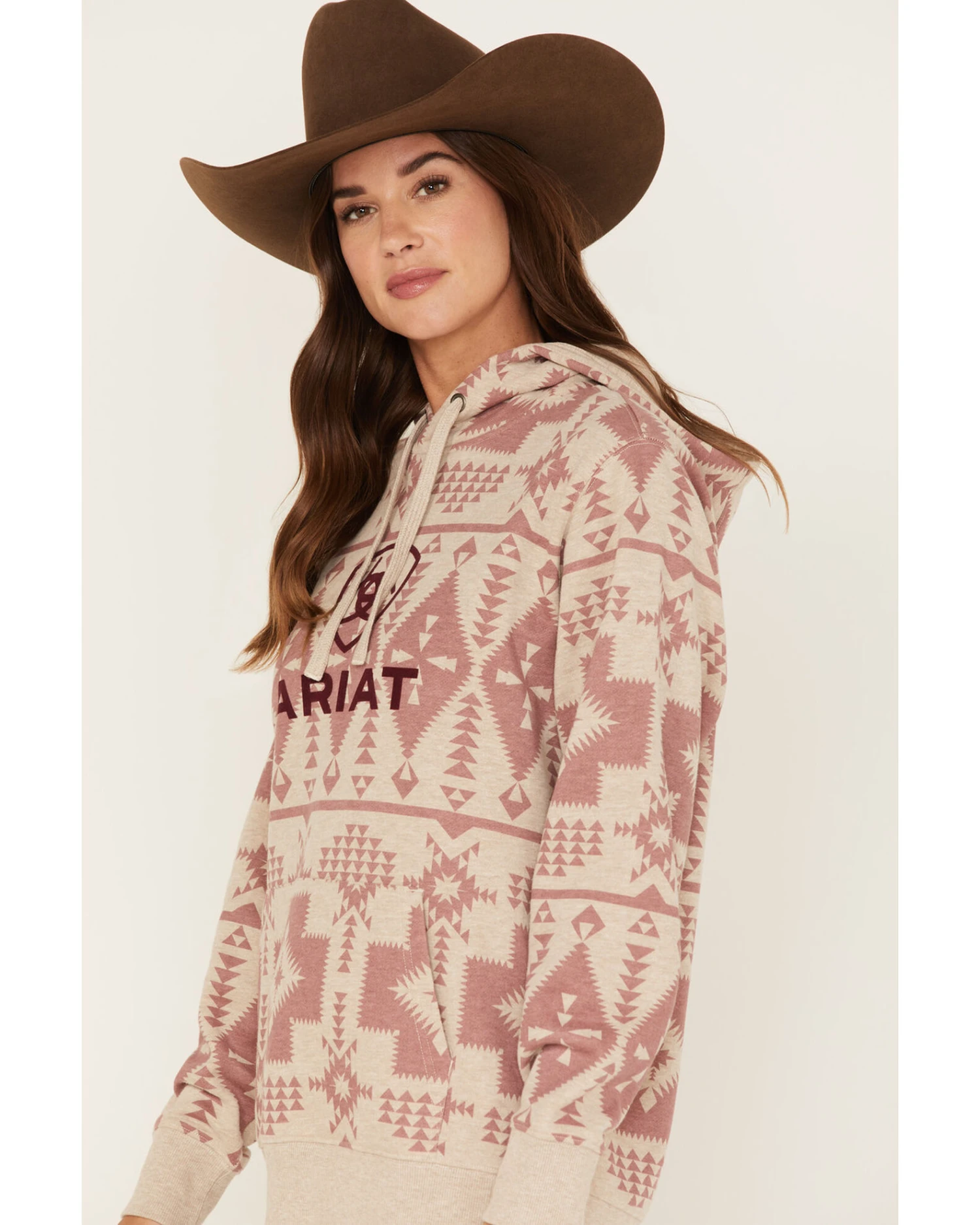 Ariat Women's Southwestern Print Logo Graphic Hoodie 2 Ariat Women's Southwestern Print Logo Graphic Hoodie - Image 2