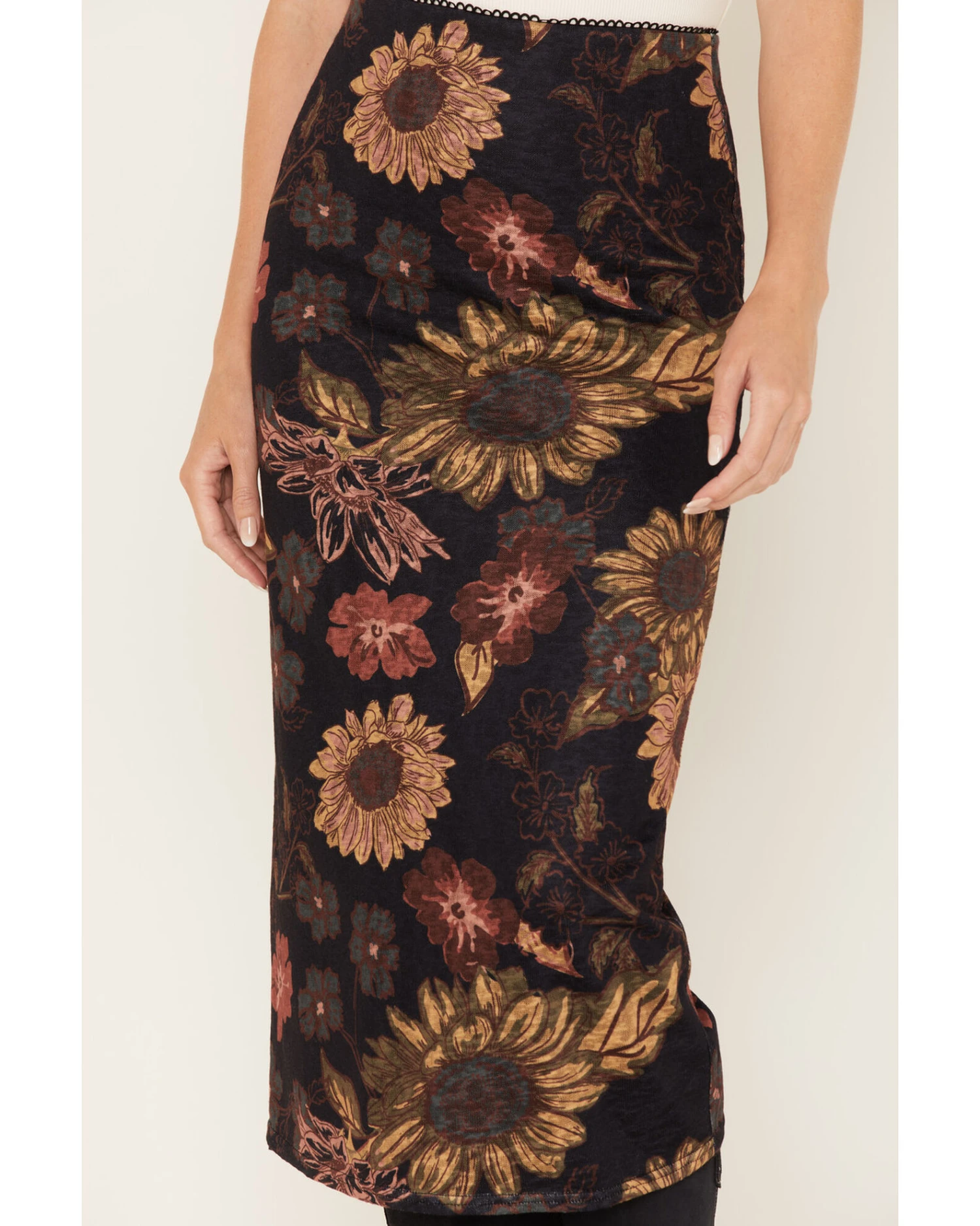 Cleo + Wolf Women's Floral Print Sheer Midi Skirt 1 Cleo + Wolf Women's Floral Print Sheer Midi Skirt