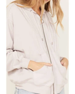 Cleo + Wolf Women's Seamed Zip Hoodie -Cowgirl Drape Sales 2000374848 530 P3