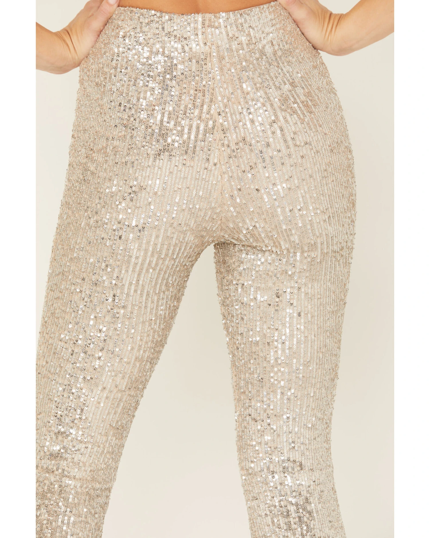 Show Me Your Mumu Women's Sequins Mercury Bell Bottom Pants 3 Show Me Your Mumu Women's Sequins Mercury Bell Bottom Pants - Image 3