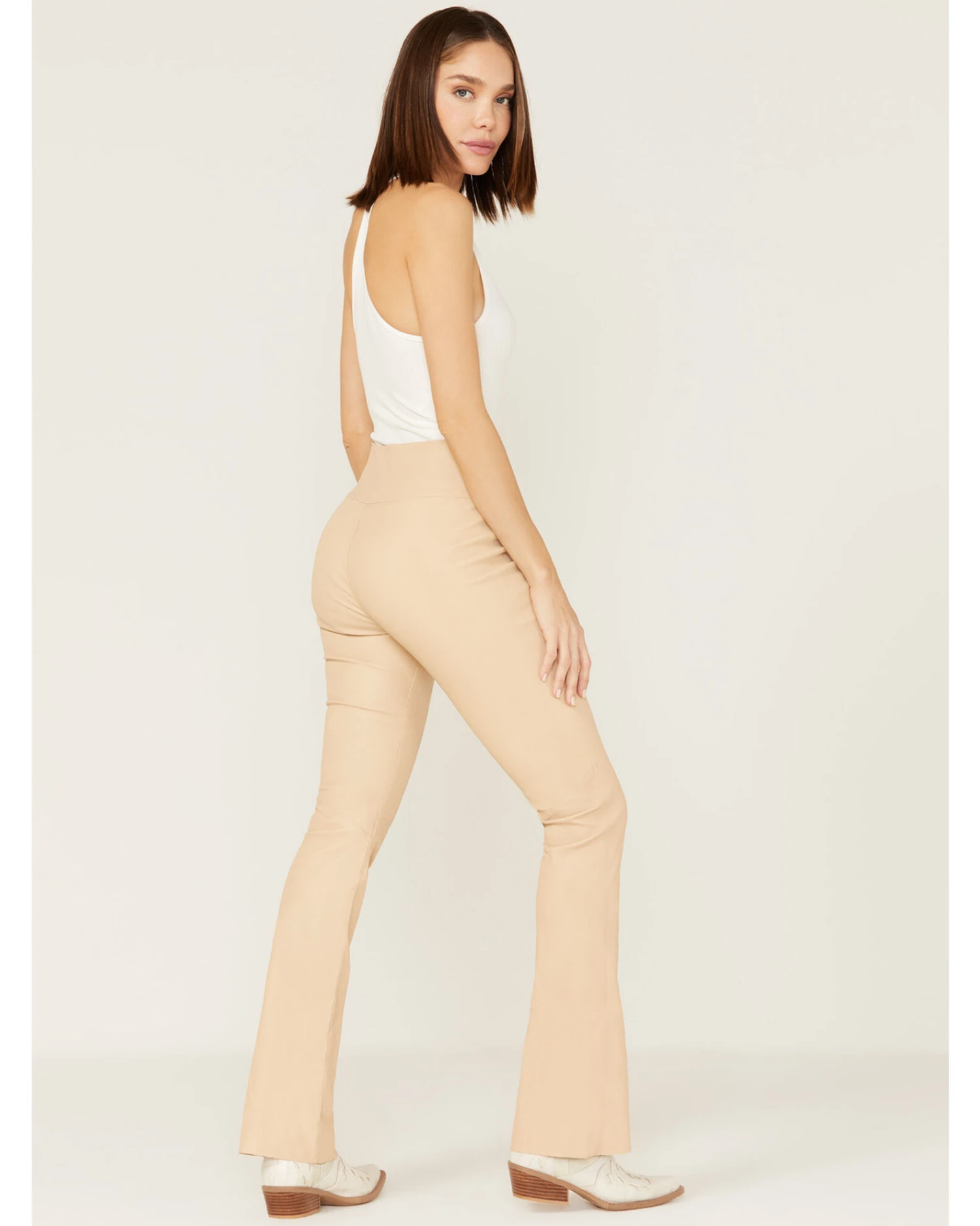 Double D Ranch Women's Bandit Leather High Rise Pants 3 Double D Ranch Women's Bandit Leather High Rise Pants - Image 3