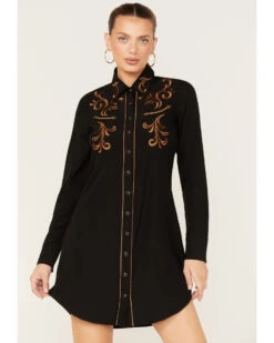 Roper Women's Western Embroidered Shirt Dress -Cowgirl Drape Sales 2000378227 001 P1