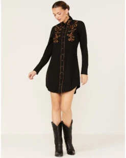 Roper Women's Western Embroidered Shirt Dress -Cowgirl Drape Sales 2000378227 001 P2