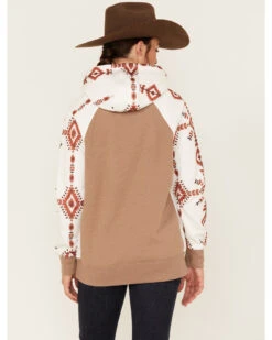 Hooey Women's Southwestern Print Contrast Hoodie 7 Hooey Women's Southwestern Print Contrast Hoodie -Cowgirl Drape Sales 2000378786 110 P4