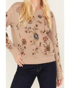 Driftwood Women's Embroidered Teddy Sweatshirt 7 Driftwood Women's Embroidered Teddy Sweatshirt -Cowgirl Drape Sales 2000378937 251 P3