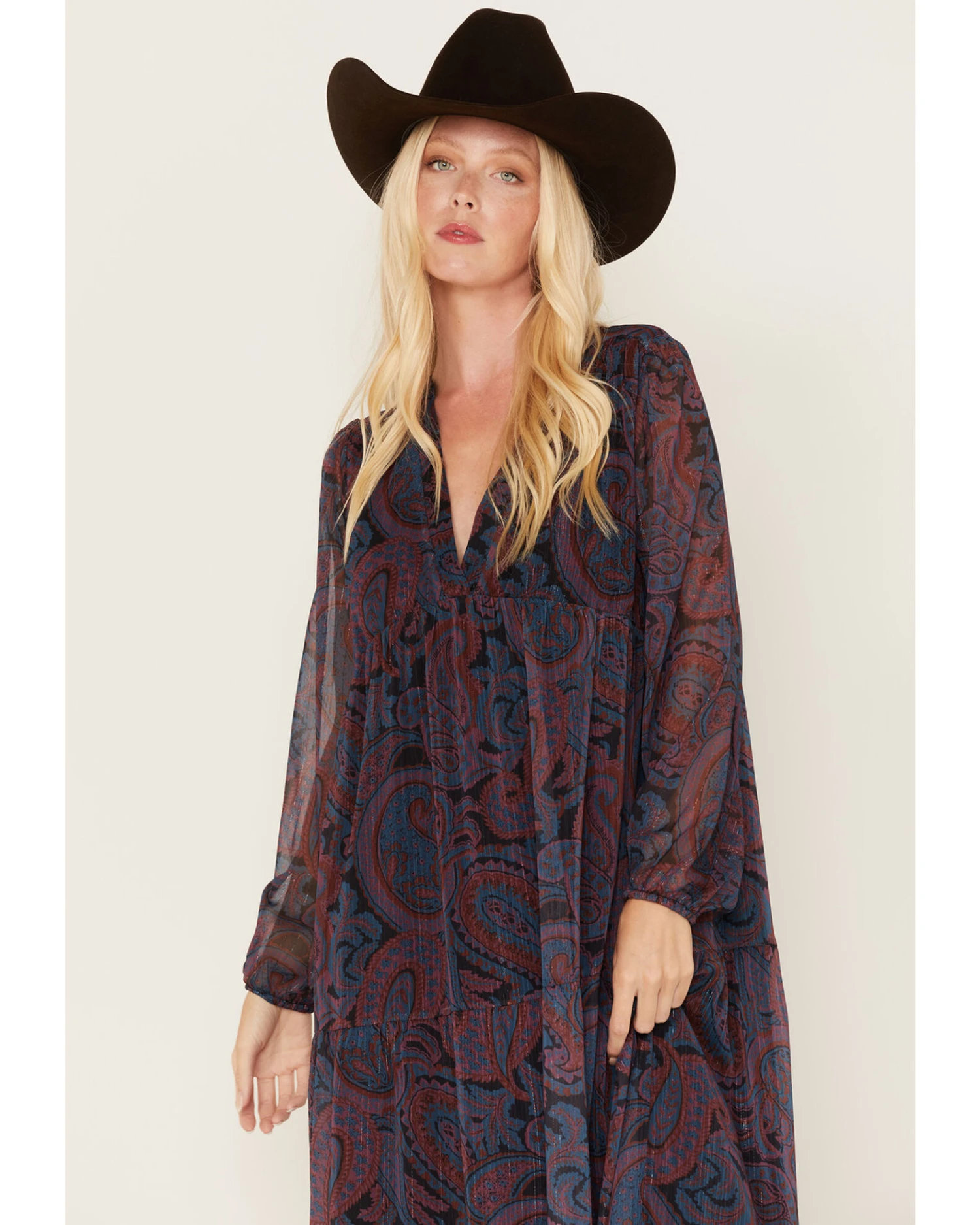 Molly Bracken Women's Paisley Print Maxi Dress 1 Molly Bracken Women's Paisley Print Maxi Dress