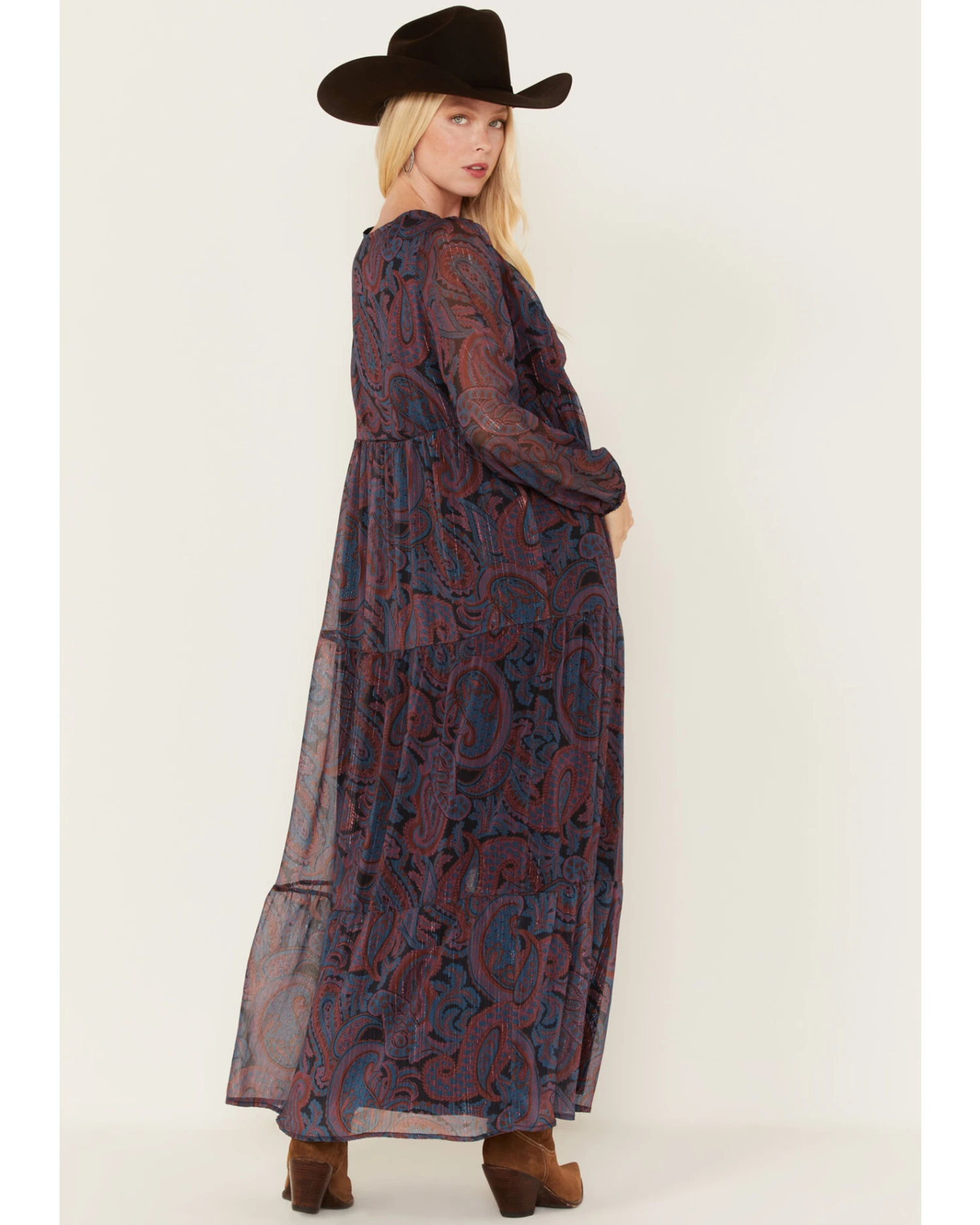 Molly Bracken Women's Paisley Print Maxi Dress 3 Molly Bracken Women's Paisley Print Maxi Dress - Image 3