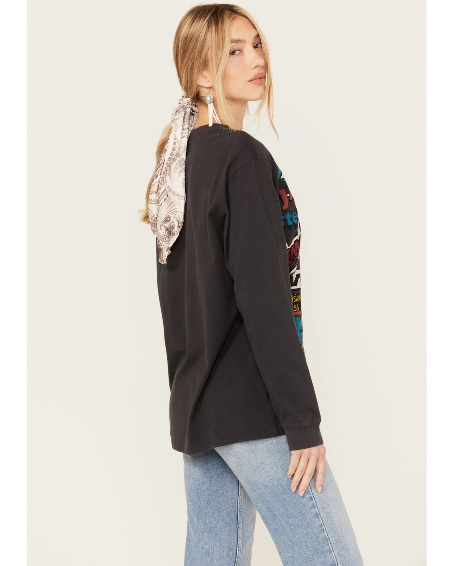 Wrangler X Fender Women's Collage Graphic Sweatshirt 3 Wrangler X Fender Women's Collage Graphic Sweatshirt - Image 3