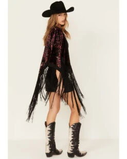 Idyllwind Women's Dean Ikat Velvet Rocket Kimono 7 Idyllwind Women's Dean Ikat Velvet Rocket Kimono -Cowgirl Drape Sales 2000380700 550 P4