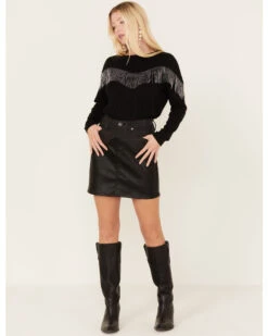 Rock & Roll Denim Women's Western Yoke Skirt -Cowgirl Drape Sales 2000381083 001 P1