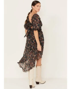 Wild Moss Women's Floral Print Ruffle Dress 7 Wild Moss Women's Floral Print Ruffle Dress -Cowgirl Drape Sales 2000381588 940 P4