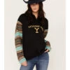 Changes Women's Serape Striped Yellowstone Hoodie