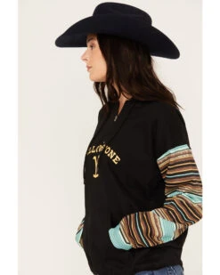 Changes Women's Serape Striped Yellowstone Hoodie 7 Changes Women's Serape Striped Yellowstone Hoodie -Cowgirl Drape Sales 2000382609 442 P2