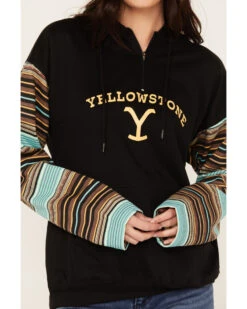 Changes Women's Serape Striped Yellowstone Hoodie 6 Changes Women's Serape Striped Yellowstone Hoodie -Cowgirl Drape Sales 2000382609 442 P3