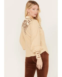 Shyanne Women's Long Sleeve Embroidered Western Snap Shirt 6 Shyanne Women's Long Sleeve Embroidered Western Snap Shirt -Cowgirl Drape Sales 2000382862 251 P4