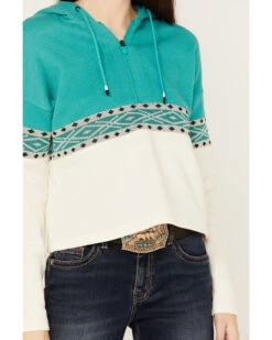 RANK 45 Women's Half Zip Hooded Pullover 5 RANK 45 Women's Half Zip Hooded Pullover -Cowgirl Drape Sales 2000382876 442 P3