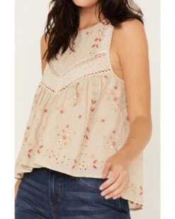Cleo + Wolf Women's Embroidered Halter Top -Cowgirl Drape Sales 2000382882 110 P3