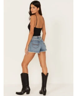 Idyllwind Women's Shiloh Drive Light Wash High Rise Rhinestone Studded Shorts 5 Idyllwind Women's Shiloh Drive Light Wash High Rise Rhinestone Studded Shorts -Cowgirl Drape Sales 2000383009 414 P3