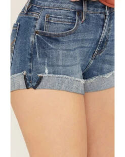 Idyllwind Women's Oakland Mid Rise Rebel Shorts -Cowgirl Drape Sales 2000383276 414 P2