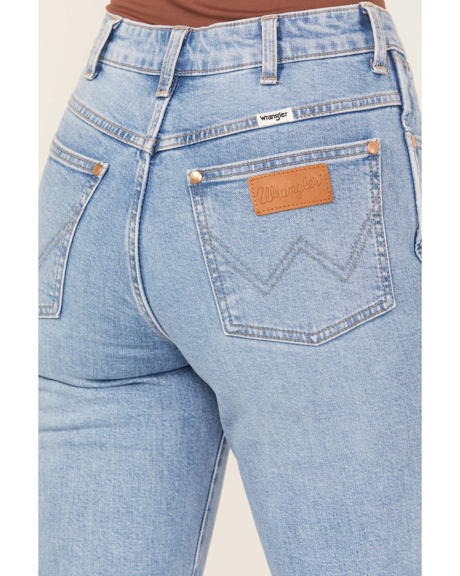 Wrangler Women's Light Wash High Rise Westward Zelda Bootcut Denim Jeans 1 Wrangler Women's Light Wash High Rise Westward Zelda Bootcut Denim Jeans