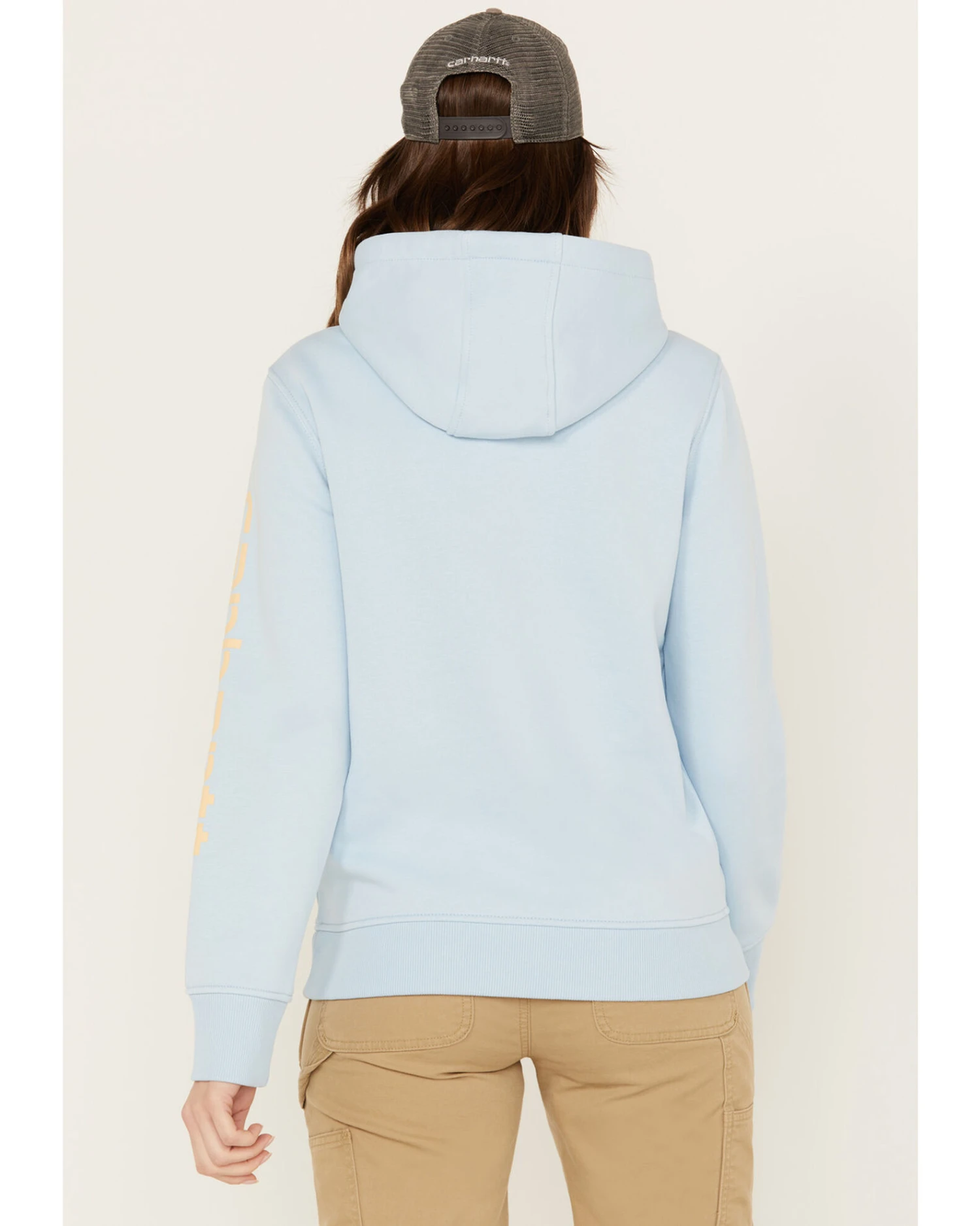 Carhartt Women's Relaxed Fit Midweight Logo Graphic Hoodie 1 Carhartt Women's Relaxed Fit Midweight Logo Graphic Hoodie