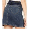 Rock & Roll Denim Women's Medium Wash Two Tone Stretch Denim Skirt