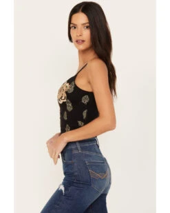 Idyllwind Women's Jessamine Embroidered Smocked Back Crop Top 6 Idyllwind Women's Jessamine Embroidered Smocked Back Crop Top -Cowgirl Drape Sales 2000386121 001 P3