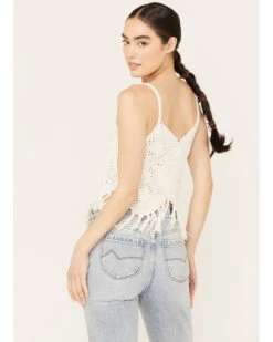 Shyanne Women's Crochet Fringe Tank -Cowgirl Drape Sales 2000386163 100 P4