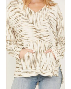 Cleo + Wolf Women's Space-Dye Baja Hoodie -Cowgirl Drape Sales 2000386288 110 P3